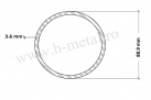 Teava trasa zincata 88.9x3.6 mm 1
